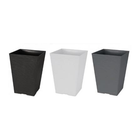 FELTON SQUARE POT FBL 2453 GRY (D25*H35)