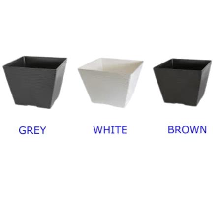 FELTON SQUARE FLOWERPOT 2492 GREY (D30*H26)