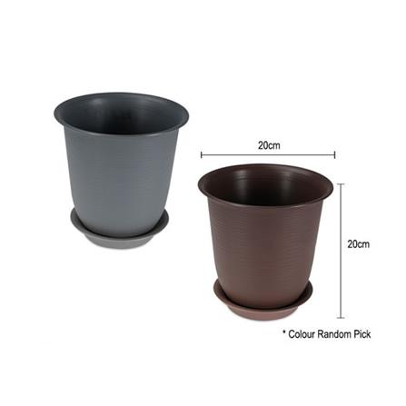 FELTON ROUND POT FBL 2460 GRY (D20*H20)