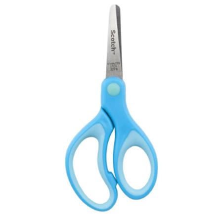 3M SCOTCH (5")KIDS /STUDENTS SCISSORS SOFT TOUCH HANDLES (BLUE)