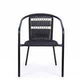 PE RATTAN CHAIR SPRING BDC1661 DARK BROWN