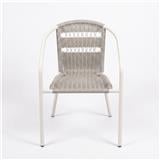 PE RATTAN CHAIR SPRING BDC1661 GREY