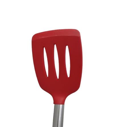 NYLON SLOTTED TURNER WITH STAINLESS STEEL HANDLE H705