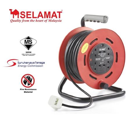 4G 40M INDUSTRIAL CABLE REEL 2K-344(40M) SELAMAT