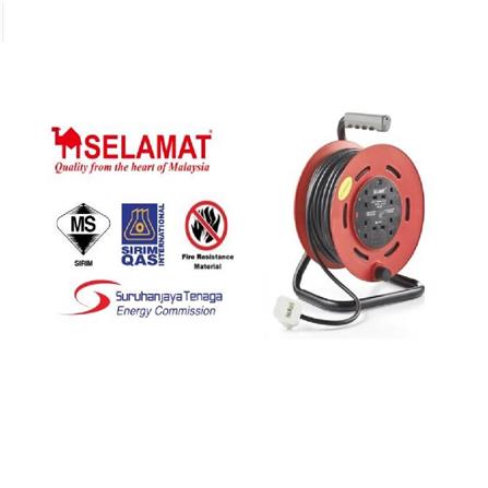 4G 40M INDUSTRIAL CABLE REEL 2K-344(40M) SELAMAT