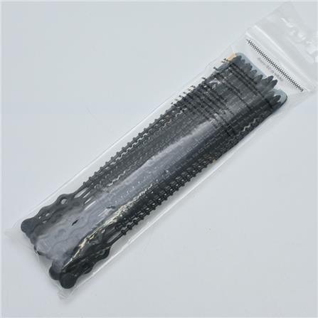 ELECKTA RELLINESABLE CABLE TIES (BALL LOCK TYPE) 8" 4.8 Millimeter BLACK (20 LINE)