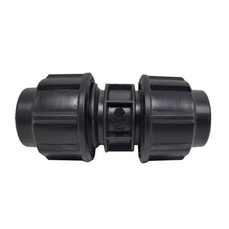 ATKC POLY FITTINGS STRAIGHT COUPLER 25MM x 25MM