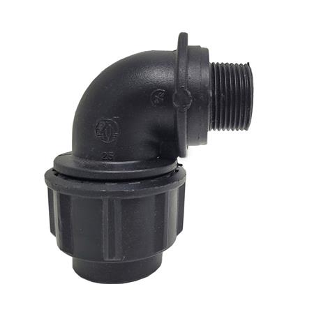 ATKC POLY FITTINGS MALE BEND 25MM x 3/4"
