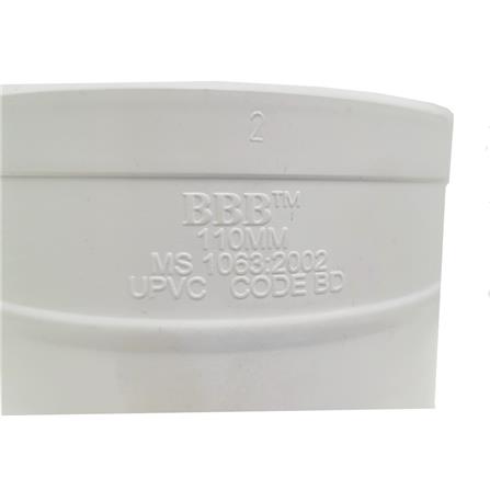 ATKC UPVC FITTINGS STRAIGHT COUPLING 4" 110MM