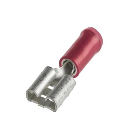 CONNECTOR SPADE (F) 6.6MM RED 12S ZEATAR