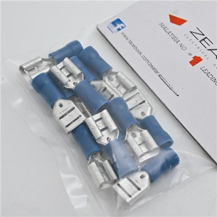 CONNECTOR SPADE(F) 6.6MM BLUE 12S ZEATAR