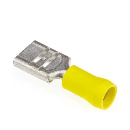 TERMINAL CONNECTOR SPADE FEMALE ZEATAR 6.6MM YELLOW