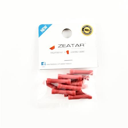 CONNECTOR BUTT 1.7MM RED 12S ZEATAR