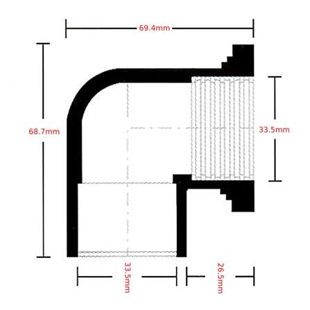 ATKC PVC FITTING  P/T ELBOW 1" (25MM)