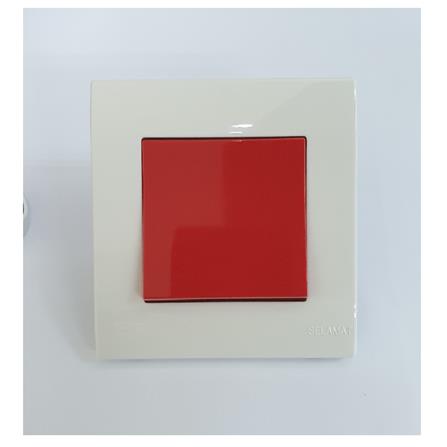 16A 1GANG 1WAY SWITCH RED MQ8101-1W_RR SELAMAT