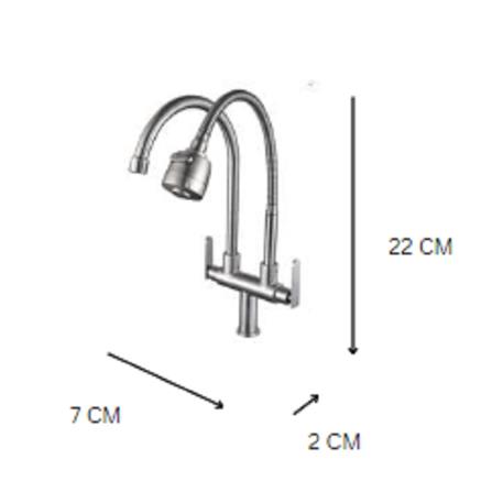 CABANA SINK FAUCET PILLARD MOUNTED CB2523SS  (PDCCM) (E)