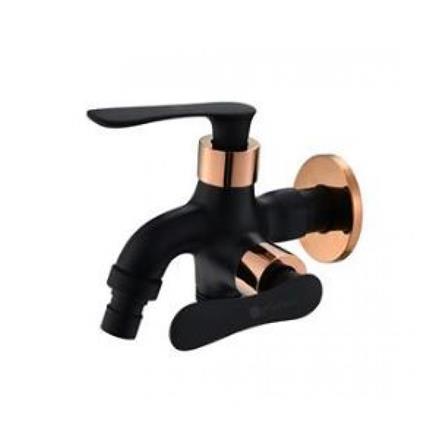 CABANA WALL TAP 2WAYS W/HOSE CB2834-BL (E) BLACK/ROSE GOLD