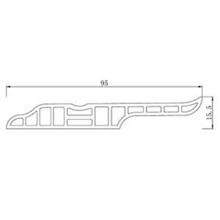 ETAGE SPC SKIRTING N95-050 WHITE 2.4M