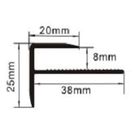 ETAGE SPC CORNERTRIM F-PROFILE STC408-CKNO50 WHITE 2.7M