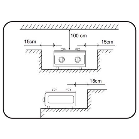 ELBA GAS STOVE EGS-K6081(STAINLESS STEEL) 1BURNER 6.8KW