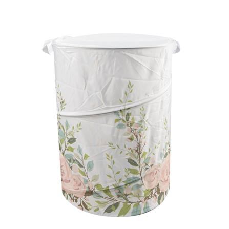 MOYA LAUNDRY BAG HA10149A WHITE WITH PATTERN H55XW42XD42 CM