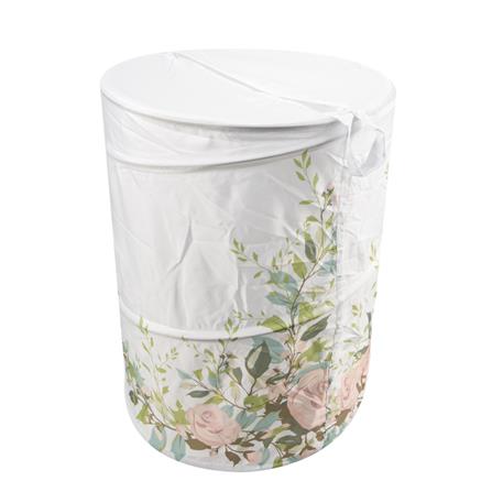 MOYA LAUNDRY BAG HA10149A WHITE WITH PATTERN H55XW42XD42 CM