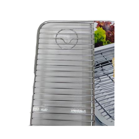 TOFFI STAINLESS STEEL RECTANGULAR TRIVET 40X28CM (WR240)