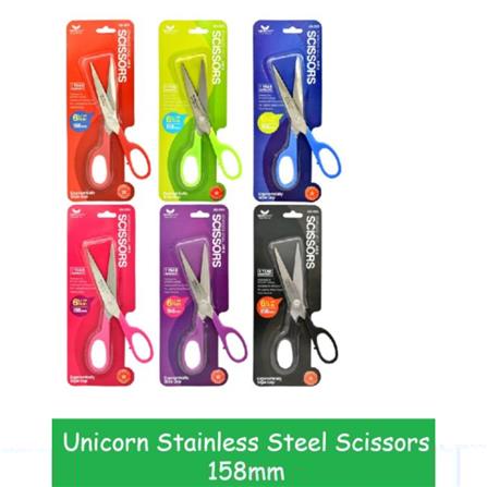 UNICORN STAINLESS STEEL SCISSORS US-555 158MM