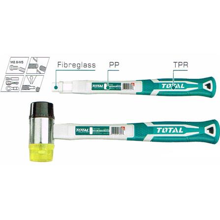 TOTAL 40MM RUBBER &PLASTIC HAMMER (THT77406)