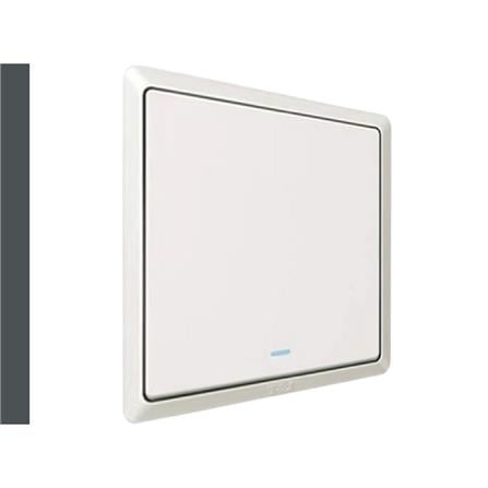 SWITCH 20A 1 GANG 1 WAY WITH INDICATOR LIGHT WHITE HC2721L-DP-WH T&J