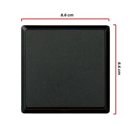 SWITCH 16A 1 GANG 1 WAY CHARCOAL BLACK HC2711-SBL T&J