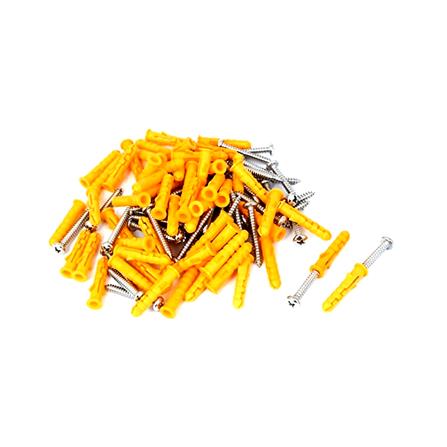 AMAN WALL PLUG PLASTIC ANCHOR WITH SCREW PWP-0630S 6x30MM 10 PCS EACH