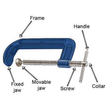 VENUS 8" MALLEABLE IRON G-CLAMP (HEAVY)