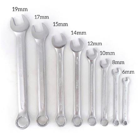 TOTAL 1 EA COMBINATION SPANNER WRENCH 8X121MM