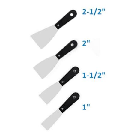 IRON BULL 1" CHROME STEEL SCRAPERS