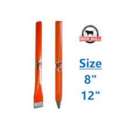 IRON BULL 10" FLAT STEEL COLD CHISEL
