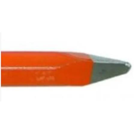 12" POINTED  IRON BULL CONCRETE CHISEL ORANGE