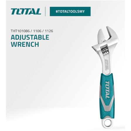 TOTAL 12" ADJUSTABLE WRENCH THT101126