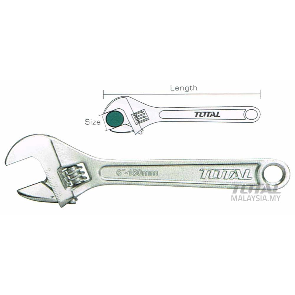 TOTAL TOOLS 8" ADJUSTABLE WRENCH THAT 101083