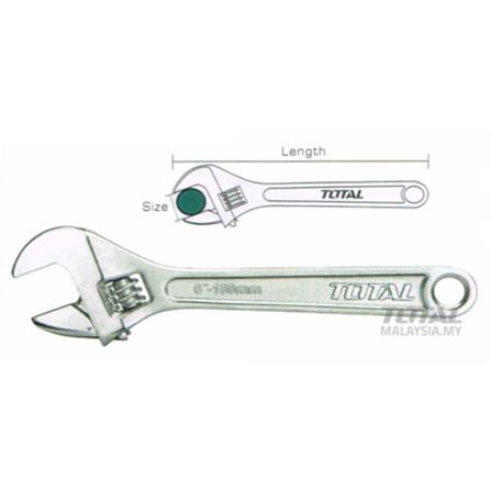 TOTAL ADJUSTABLE WRENCH 12" THT 1010123