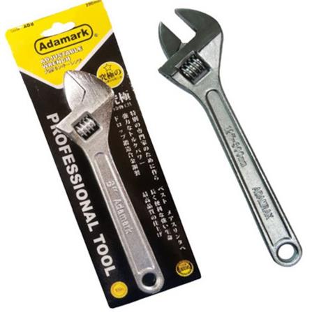 ADAMARK 12" CHROME ADJUSTABLE WRENCH