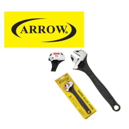 ARROW PIPE WRENCH 8"  BLACK