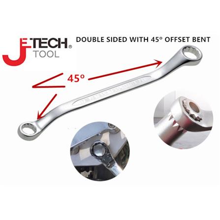 JE TECH DOUBLE OFFSET RING END WRENCH 14x17