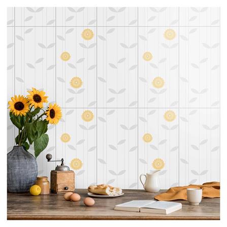 DURAGES WALLTILE 20X40 CHERMARN WHITE DECOR GREY 1.0M2