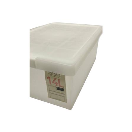SMALL BOX WITH LID STACKABLE 28.4X42X16.6 5222 WHITE