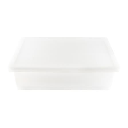 STACKABLE STORAGE BOX WITH LID STACKO 5224 28L 40.9X59X16.6CM WHITE