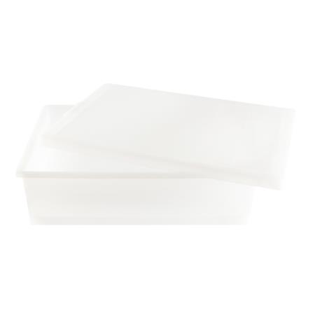 STACKABLE STORAGE BOX WITH LID STACKO 5224 28L 40.9X59X16.6CM WHITE