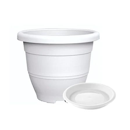 BABA BIO ROUND POT  EG-260 WHITE