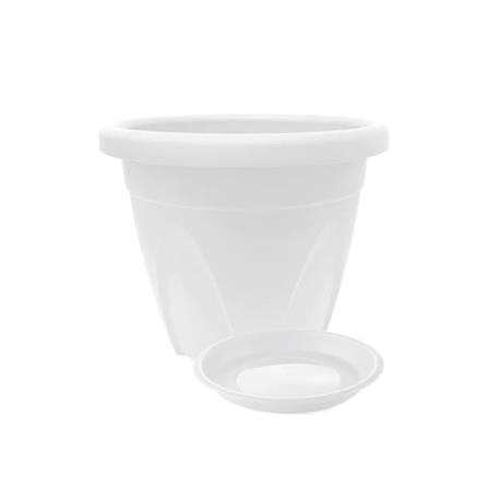 Baba Flower Pot Bio Round AR-330 Zen White