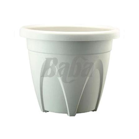 BABA BIO ROUND POT  AR-280 WHITE